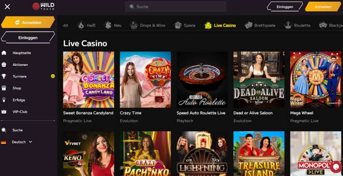 Wild Tokyo - online casinos ohne oasis mit größtem Live-Bereich